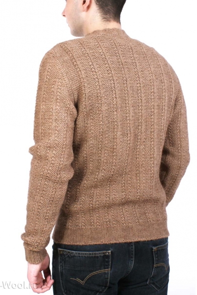 Джемпер из верблюжьей шерсти крупной вязки 385