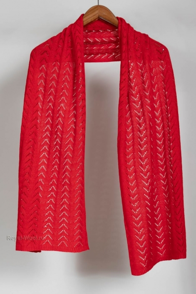 Ажурный женский шерстяной палантин 490-1K-1
