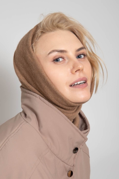 Шарф снуд из верблюжьей шерсти 193-SL-9