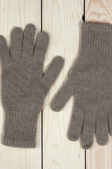 Бежевые перчатки из кашемира женские 106-8-UL-1