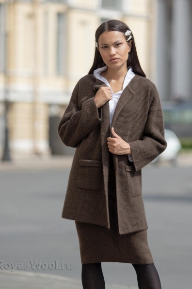 Кардиган объемной вязки пух яка 1921-45M