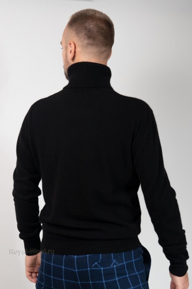 Черный мужской свитер из кашемира 712-M-1