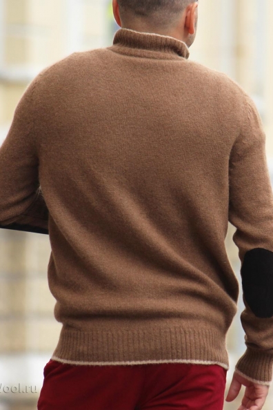 Джемпер из верблюжьей шерсти на молнии арт. 190-15