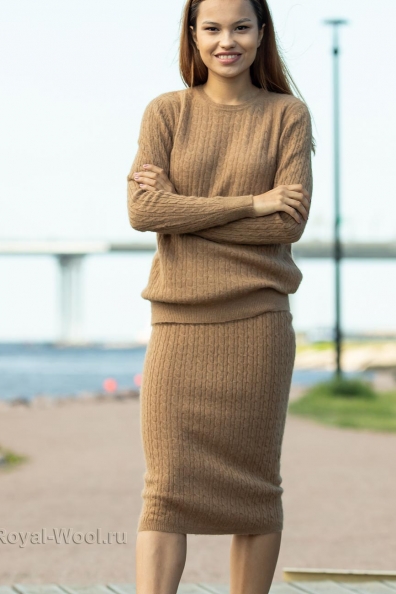 Длинная юбка из верблюжки 1911-98