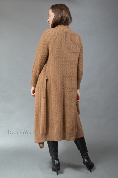 Длинный кардиган из верблюжьей шерсти арт.192-U-5