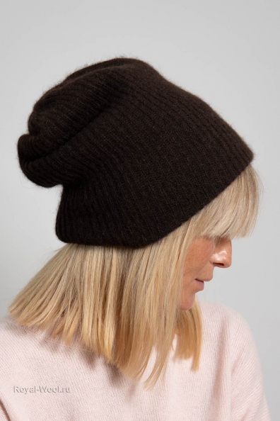 Двойная зимняя шапка из пуха яка 195-2-UL-1