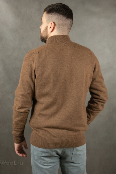 Джемпер на молнии верблюжья шерсть 190-11