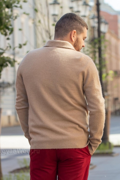 Джемпер с рисунком верблюжья шерсть арт.191-BB-7