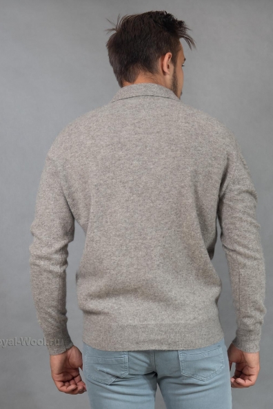 Джемпер серый тонкий пух яка 1911-25-1