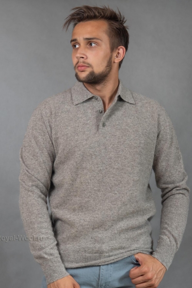 Джемпер серый тонкий пух яка 1911-25-1