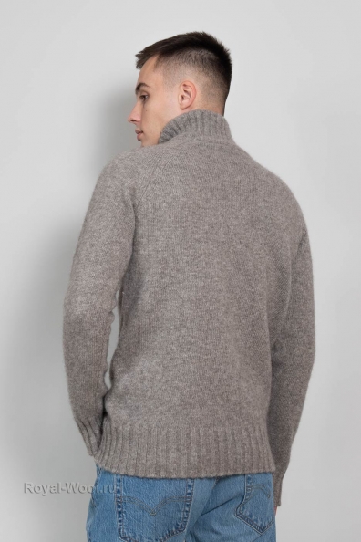 Вязаный мужской джемпер из пуха яка 1911-23