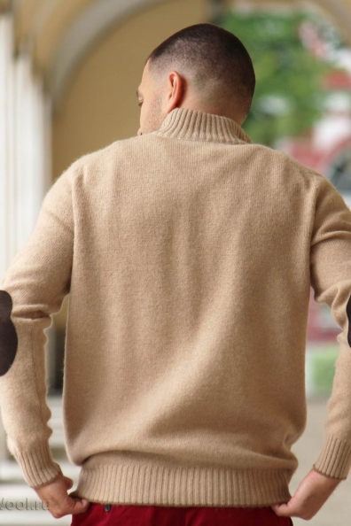 Джемпер верблюжья шерсть на молнии 190-15-1