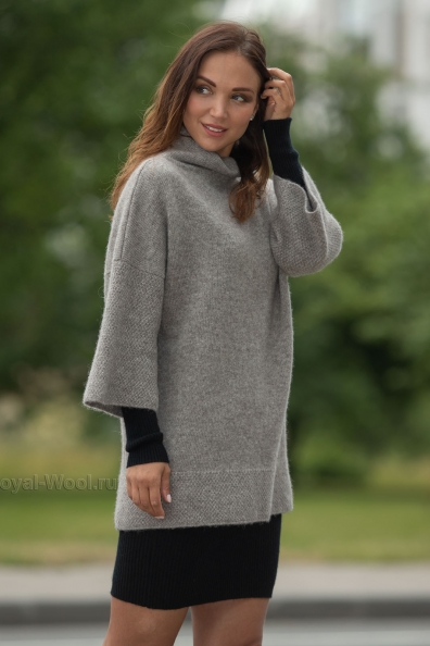 Женский джемпер с горлом из шерсти яка арт.1921-25M