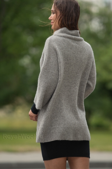 Женский джемпер с горлом из шерсти яка арт.1921-25M
