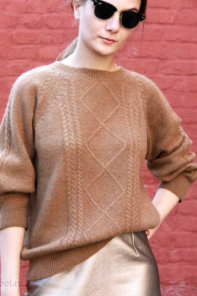 Джемпер женский из верблюжьей шерсти 192-24