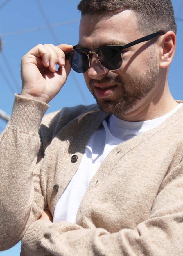 Кардиган из верблюжьей шерсти на пуговицах