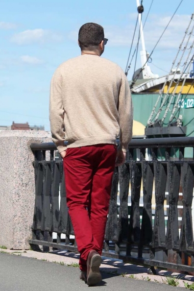 Мужской кардиган из верблюжьей шерсти на пуговицах 191-4