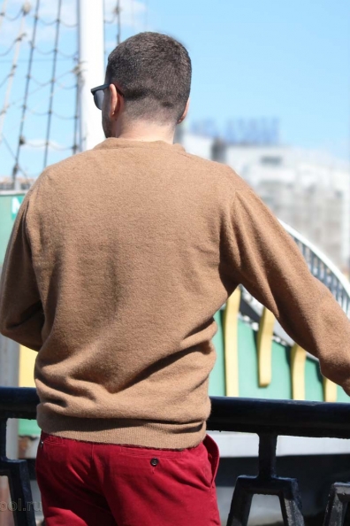 Кардиган мужской из верблюжьей шерсти арт.191-4-1