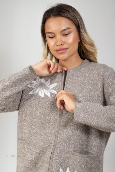 Кардиган шерстяной с рисунком 453-1