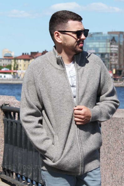 kardigan teplyj iz shersti yaka serogo cveta art 1911 41 1M 2 e1598792997907 Мягкая куртка кофта как овечка