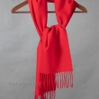 Кашемировый шарф красный