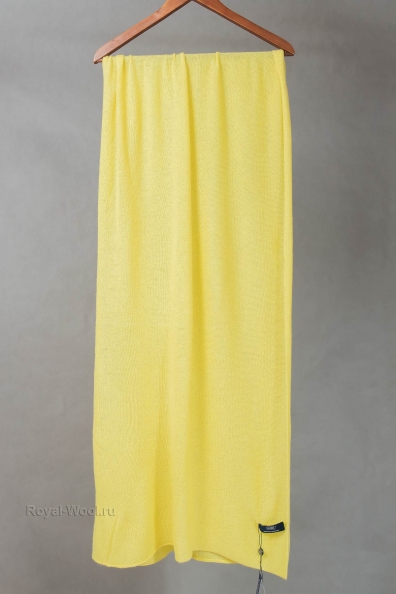 Женский желтый палантин из кашемира арт.154-3G-12