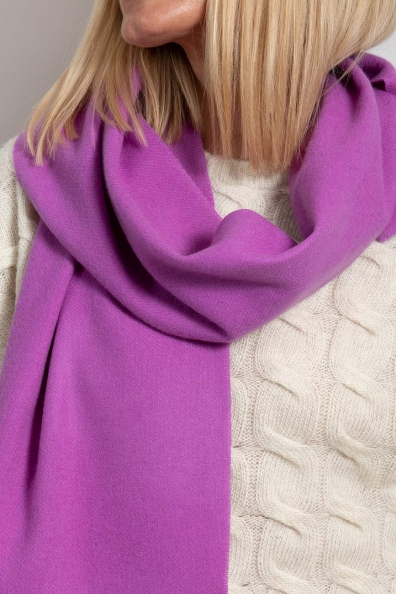 Шарф кашемир двухцветный цвет «орхидея» 760-35