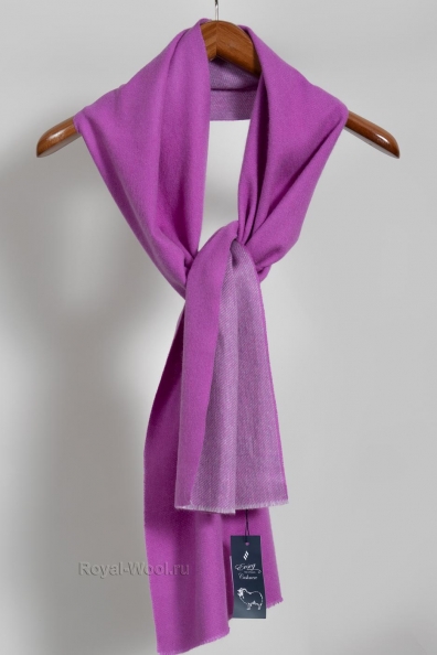 Шарф кашемир двухцветный цвет «орхидея» 760-35