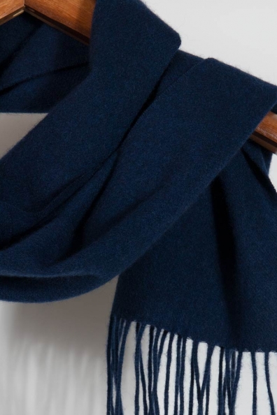 Кашемировый шарф мужской темно-синий 760-34