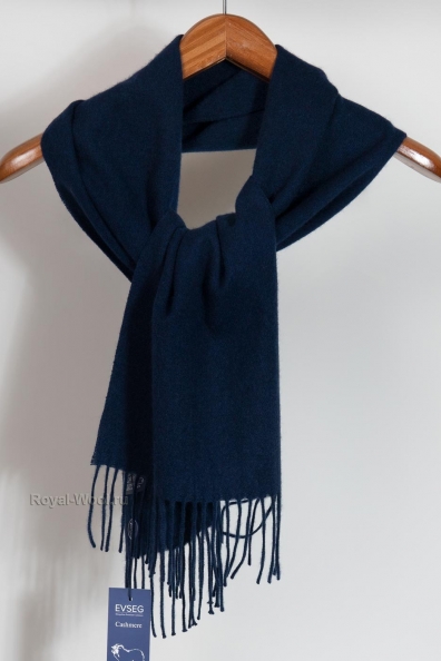Кашемировый шарф мужской темно-синий 760-34