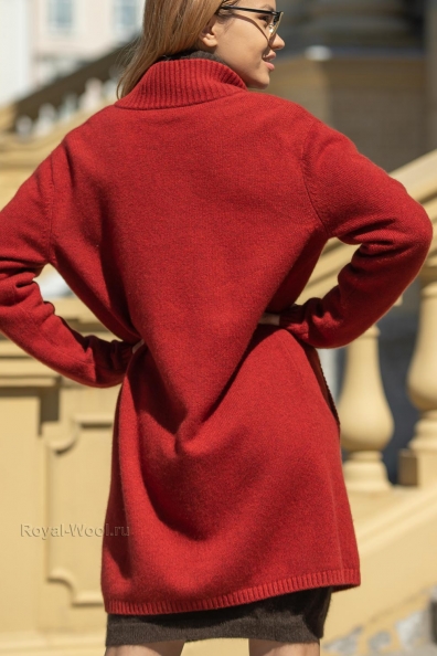 Красный кардиган из кашемира арт.712-G