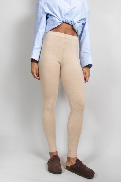 Леггинсы кашемир бежевые 189-КН-2