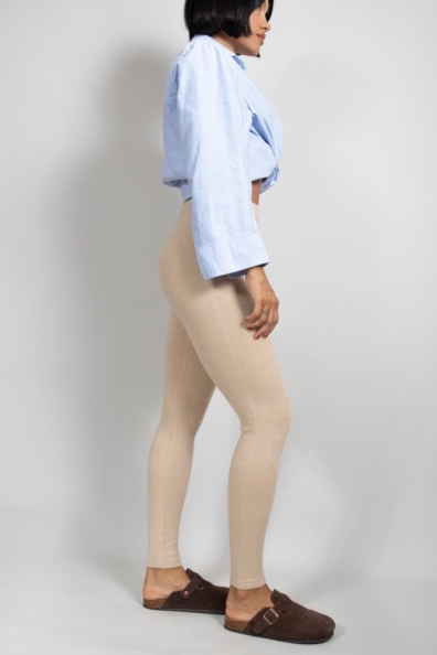 Леггинсы кашемир бежевые 189-КН-2