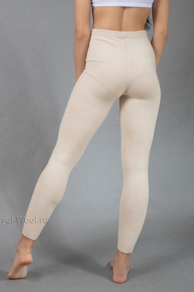 Леггинсы женские цвета «ваниль» 187-2