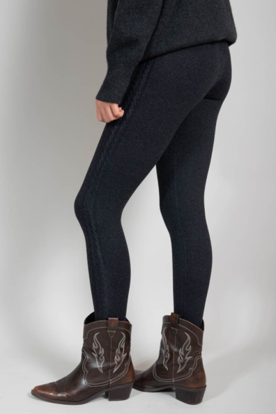 Леггинсы шерстяные цвета «графит» 187-2-5