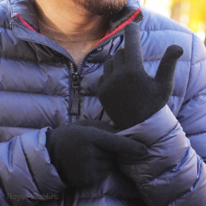 Мужские кашемировые перчатки