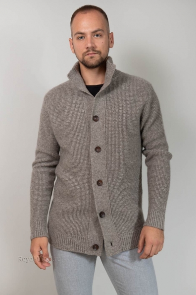 Мужской кардиган шерсть яка арт.1911-53-M