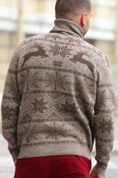 Мужской шерстяной свитер с оленями 1911-36-ULM