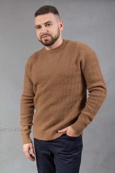 Мужской джемпер темный цвет «camel» 190-BB-3