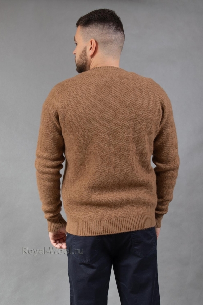 Мужской джемпер темный цвет «camel» 190-BB-3