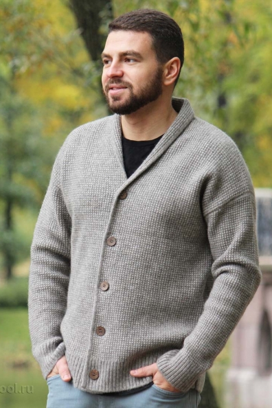 muzhskoy kardigan sherst yaka 1911 54m 6 Мягкая куртка кофта как овечка