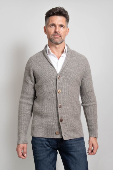 Мужской кардиган шерсть яка 1911-54-М