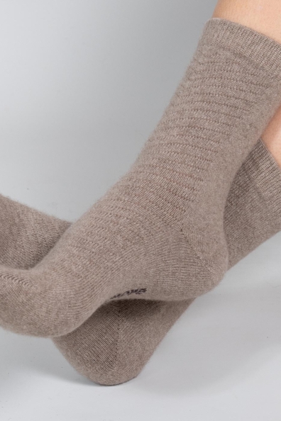 Носки из кашемира бежевые 112-1