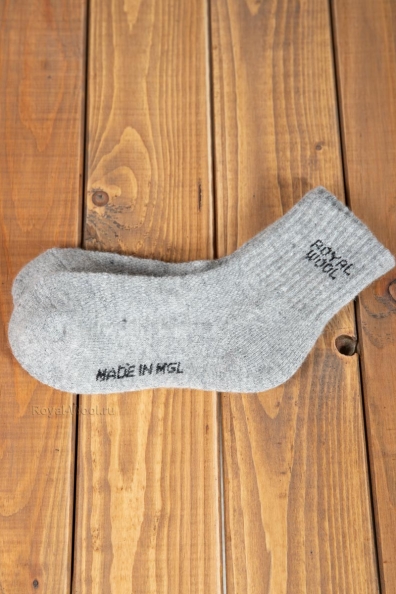 Детские шерстяные носочки (серый як) 109-1