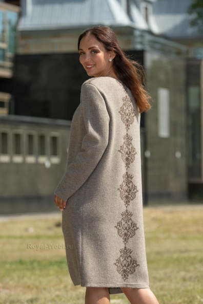 Пальто осенне-весеннее с орнаментом 1921-92-1