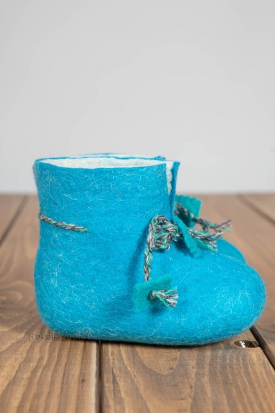 Пинетки войлочные синие 108