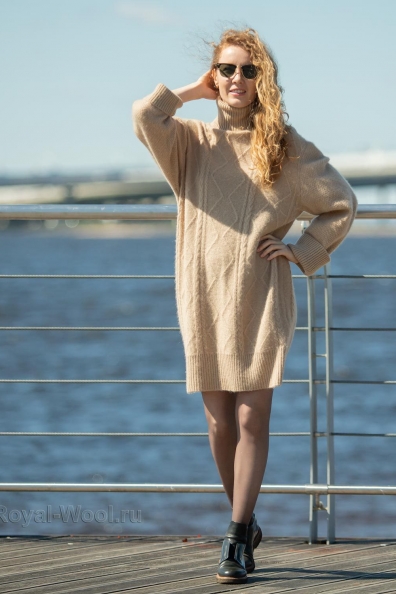 Платье из верблюжьей шерсти арт.192-72