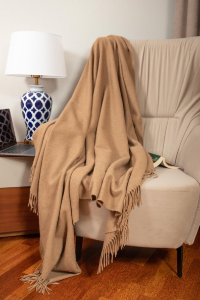 Плед верблюжья шерсть 150х200 арт.115-3