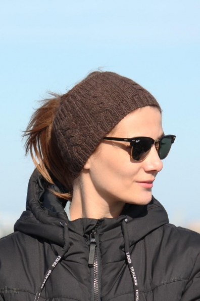 Повязка на голову из шерсти яка 195-SL-19