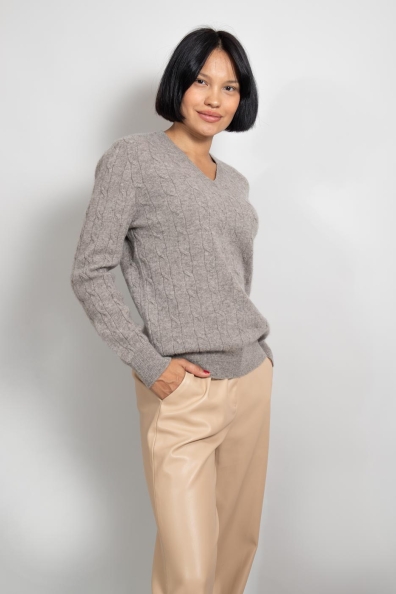 Женский пуловер из шерсти яка 1921-2